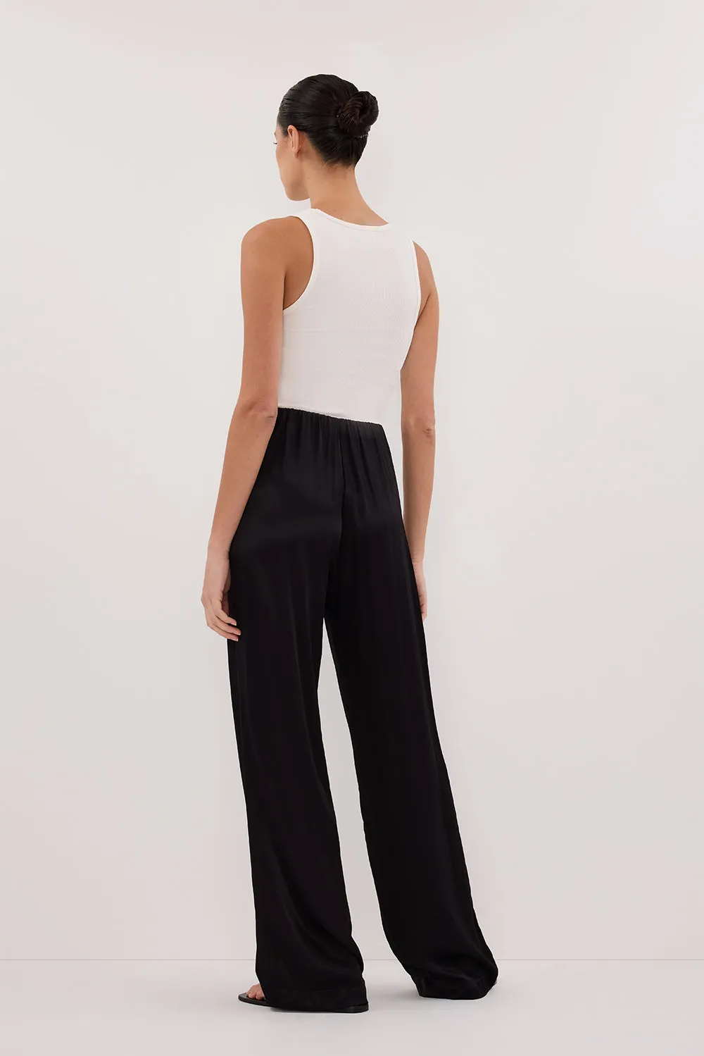 Dissh MONICA BLACK SATIN PANT