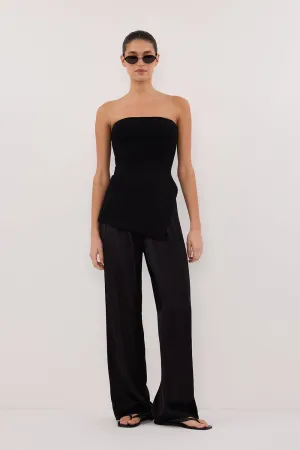 Dissh MONICA BLACK SATIN PANT