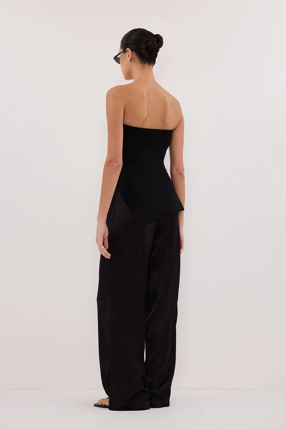 Dissh MONICA BLACK SATIN PANT