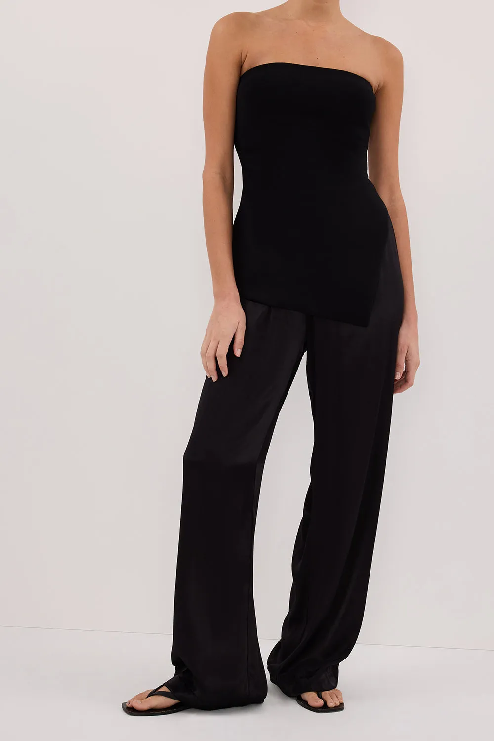 Dissh MONICA BLACK SATIN PANT
