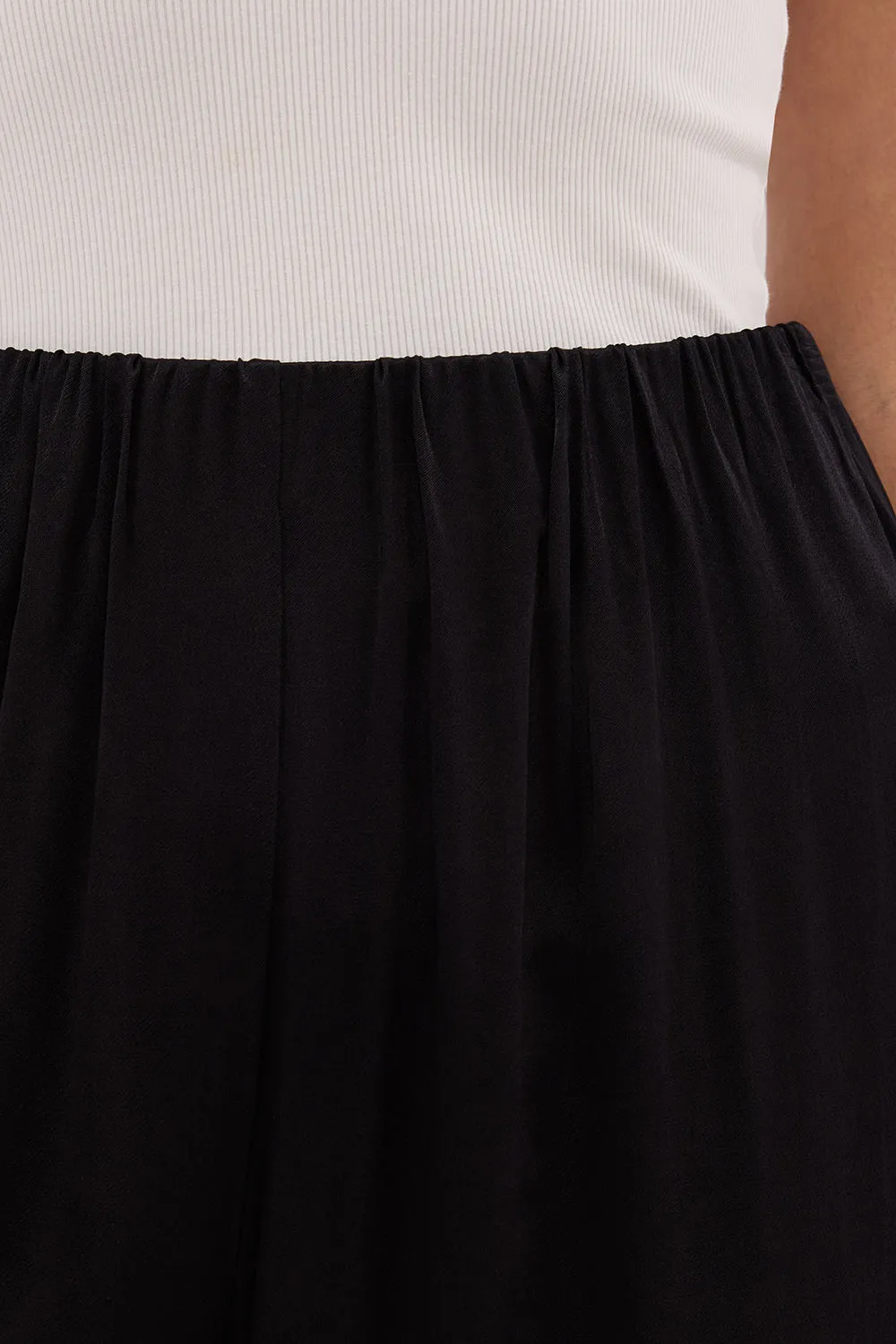Dissh MONICA BLACK SATIN PANT