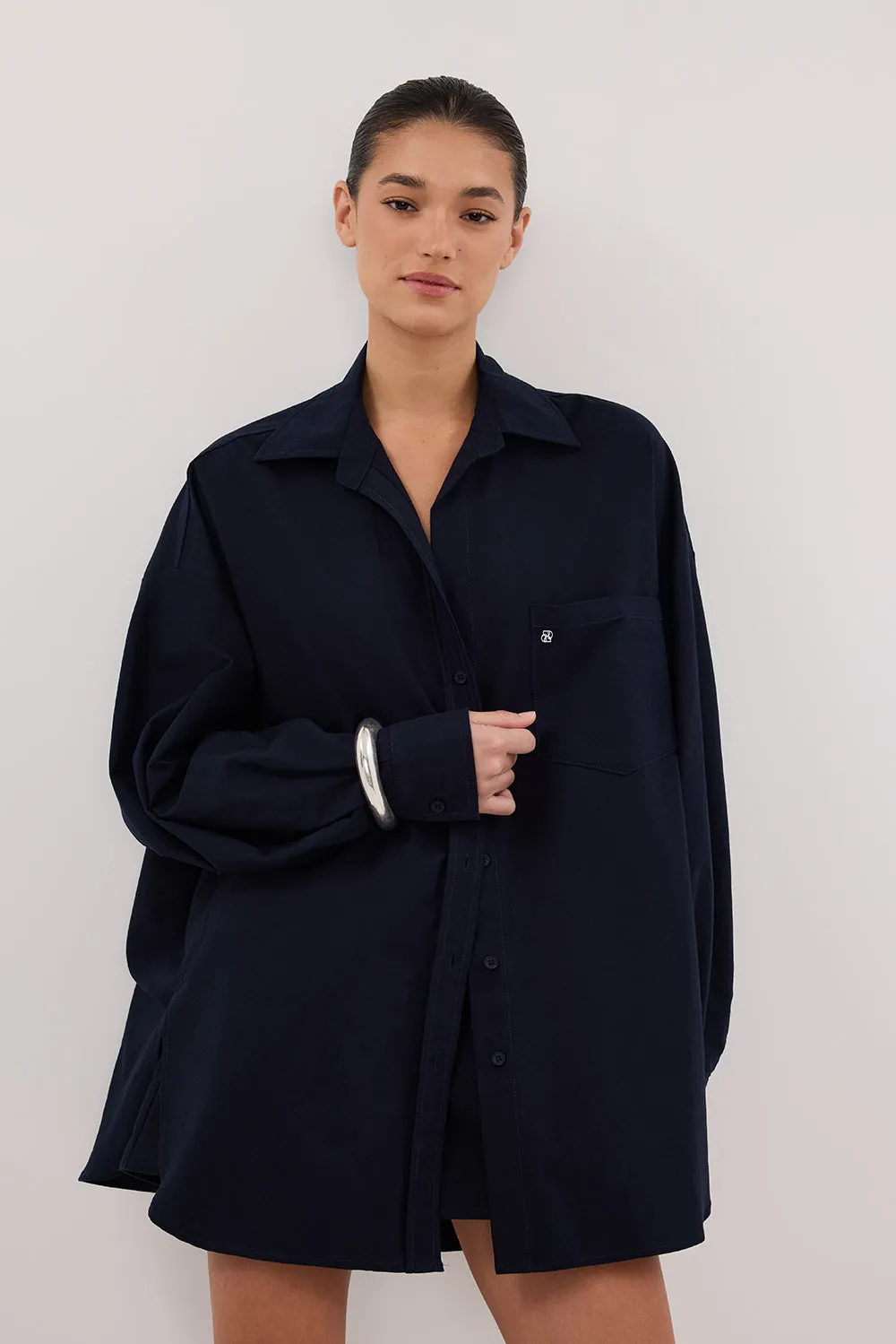 Dissh RHEA INK OVERSIZED COTTON SHIRT