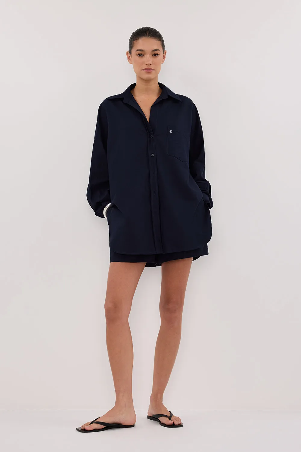 Dissh RHEA INK OVERSIZED COTTON SHIRT