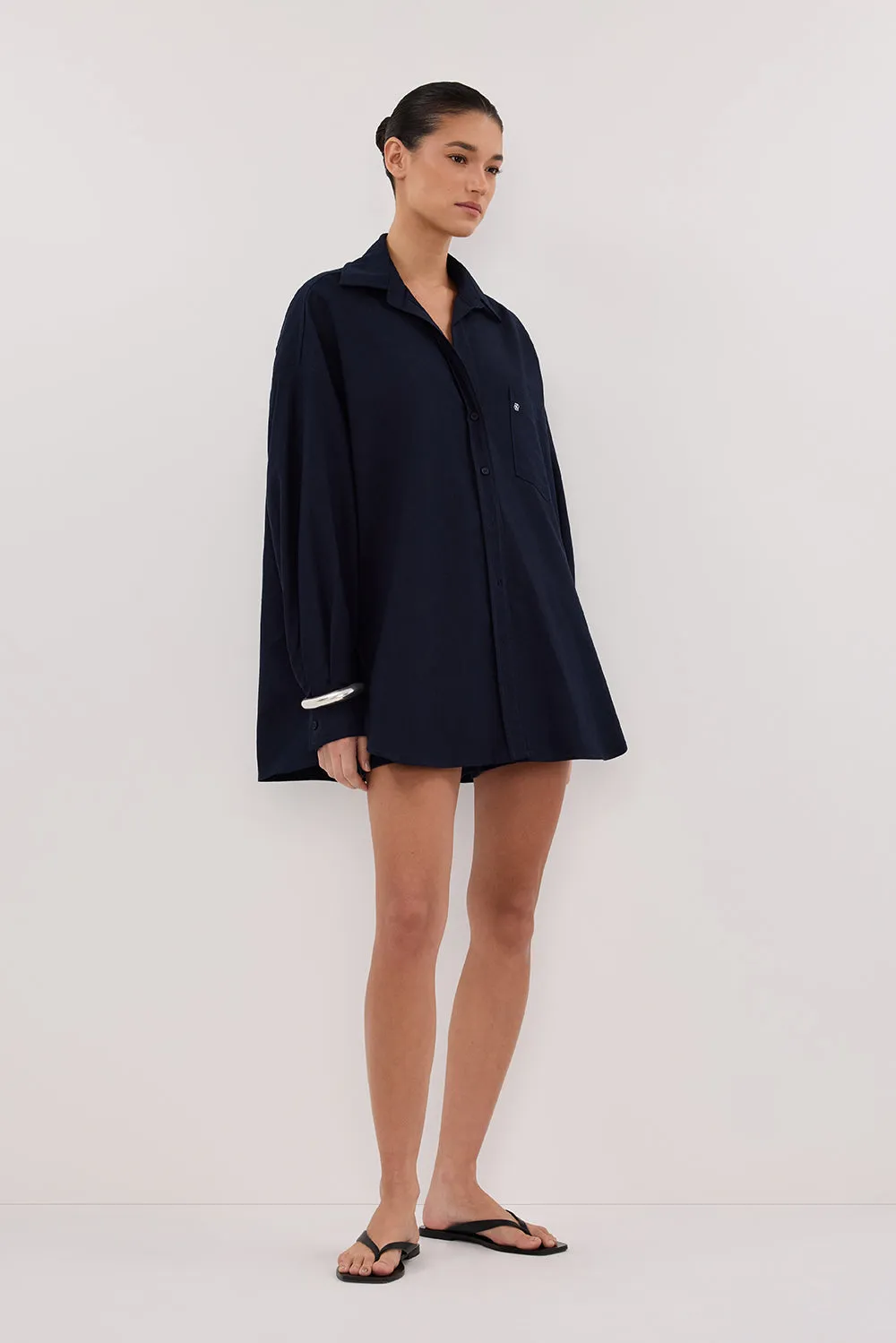 Dissh RHEA INK OVERSIZED COTTON SHIRT
