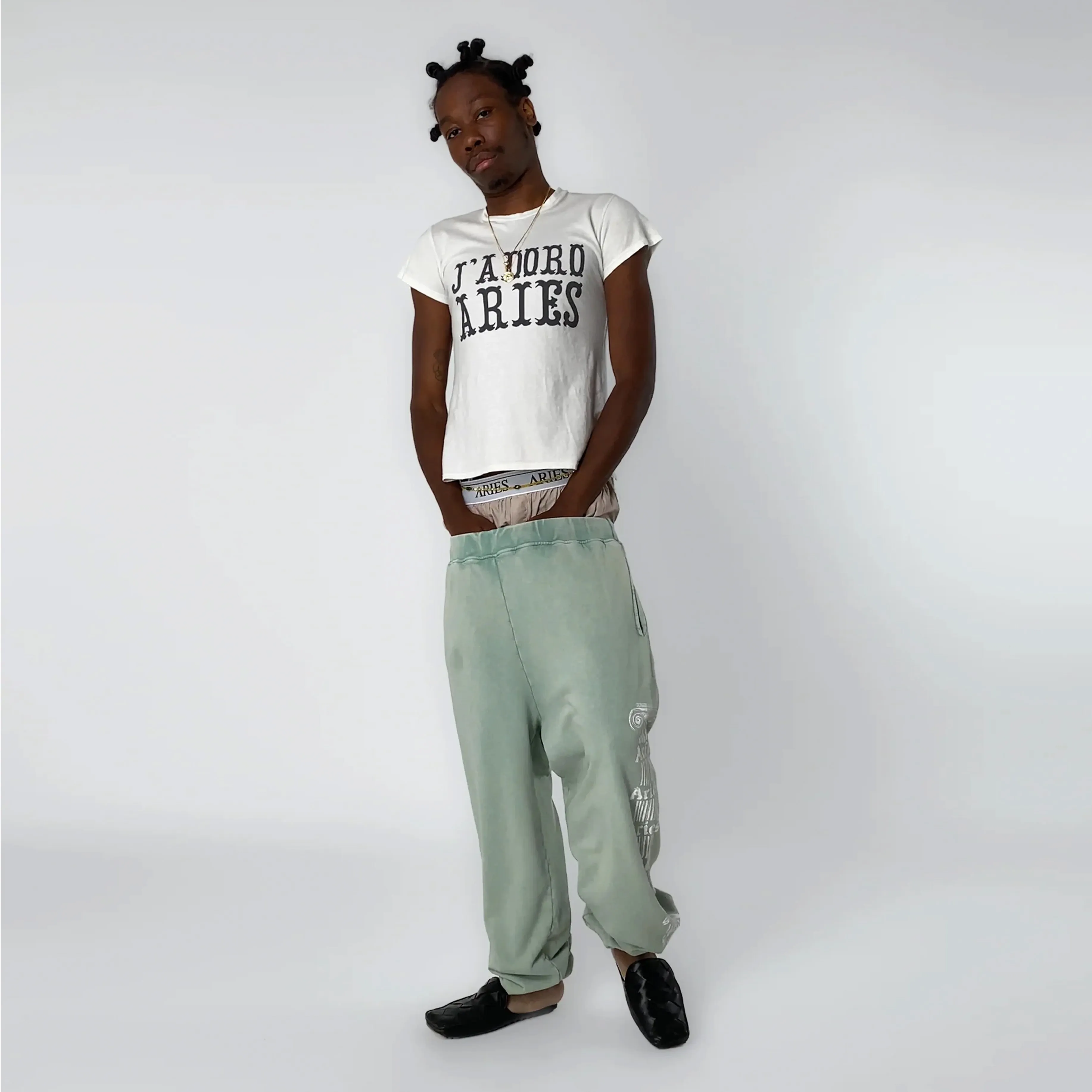 Doorbuster Aries Womens Aged Ancient Column Sweatpant Green  Limited Availability!