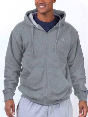 Doorbuster Champion Big And Tall Men's Powerblend Fleece Full Zipper Hoodie Sweatshirt  Almost Sold Out!