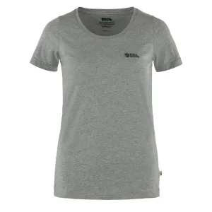 Editors Choice Fjallraven Womens Logo T-Shirt Grey Melange  Limited Availability!