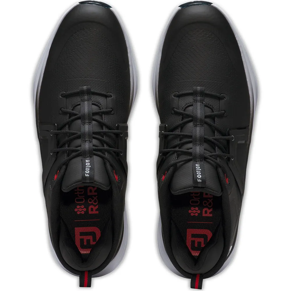 FootJoy Hyperflex Spiked Waterproof Shoes - Black/White/Red