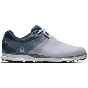 FootJoy Pro SL Sport Spikeless Waterproof Shoes - White/Blue/Navy