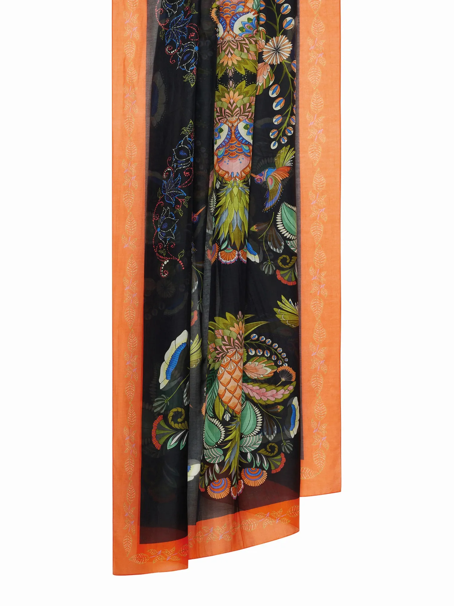 FRANCO FERRARI - FAWN COTTON SILK SCARF 135X190