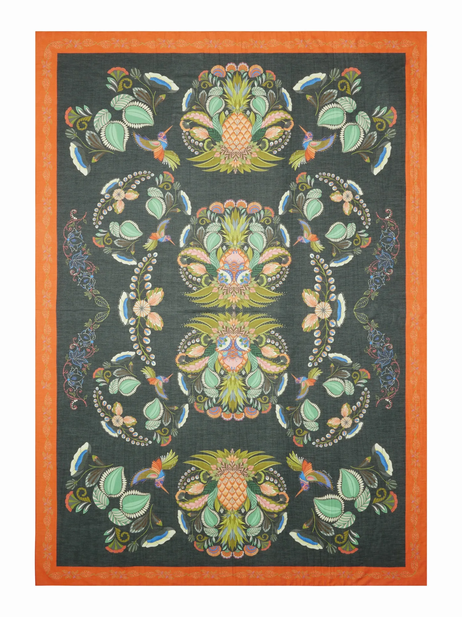 FRANCO FERRARI - FAWN COTTON SILK SCARF 135X190
