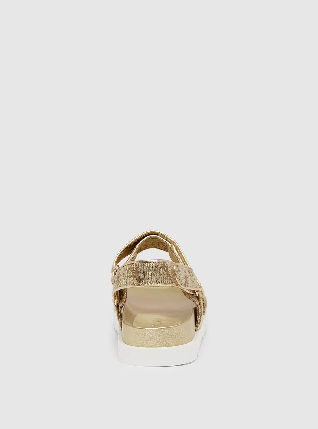 Gold Fadison Strap Sandal Guess