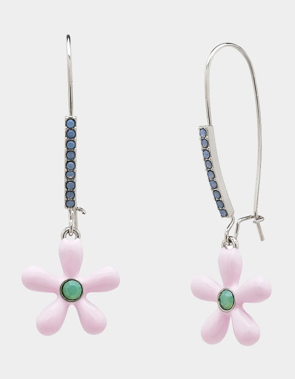 HOP TO IT FLOWER SHEPHERD HOOK EARRINGS PINK Betsey Johnson