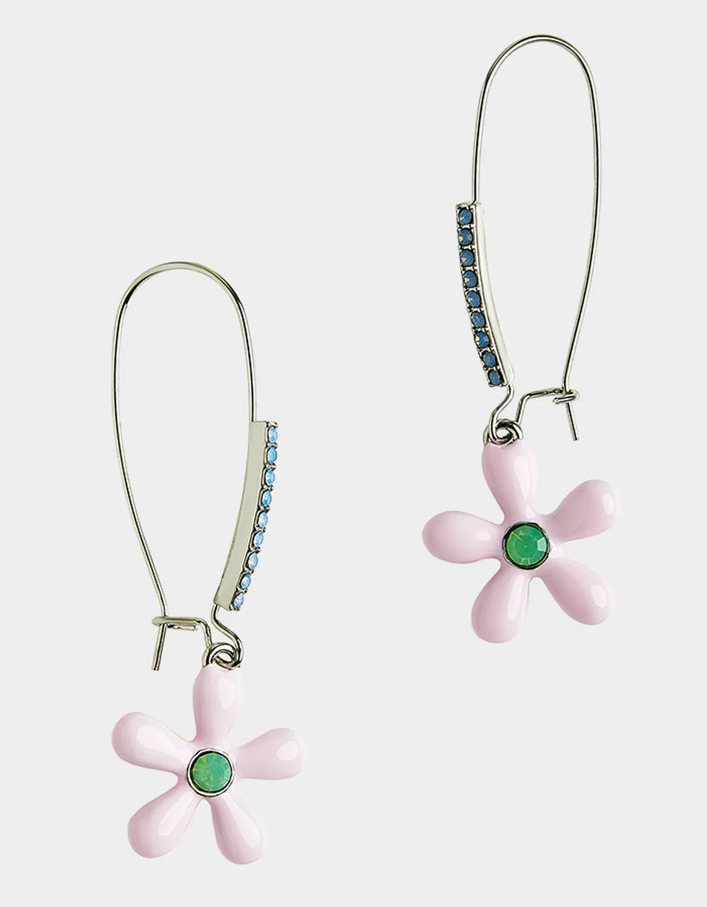 HOP TO IT FLOWER SHEPHERD HOOK EARRINGS PINK Betsey Johnson