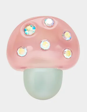 HOP TO IT MUSHROOM STRETCH RING PINK Betsey Johnson