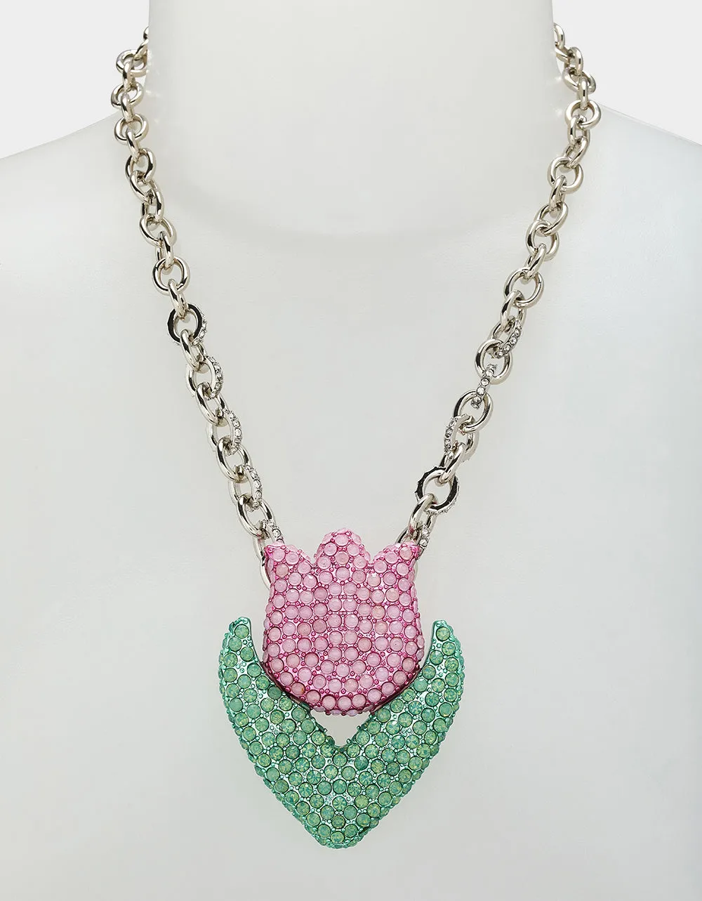HOP TO IT TULIP PENDANT PINK Betsey Johnson