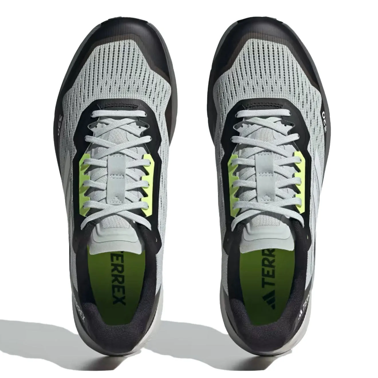 Hot Deal Adidas Terrex Agravic Flow 2.0 Trail Running Shoes Wonder Silver / Crystal White / Lucid Lemon  Limited Availability!