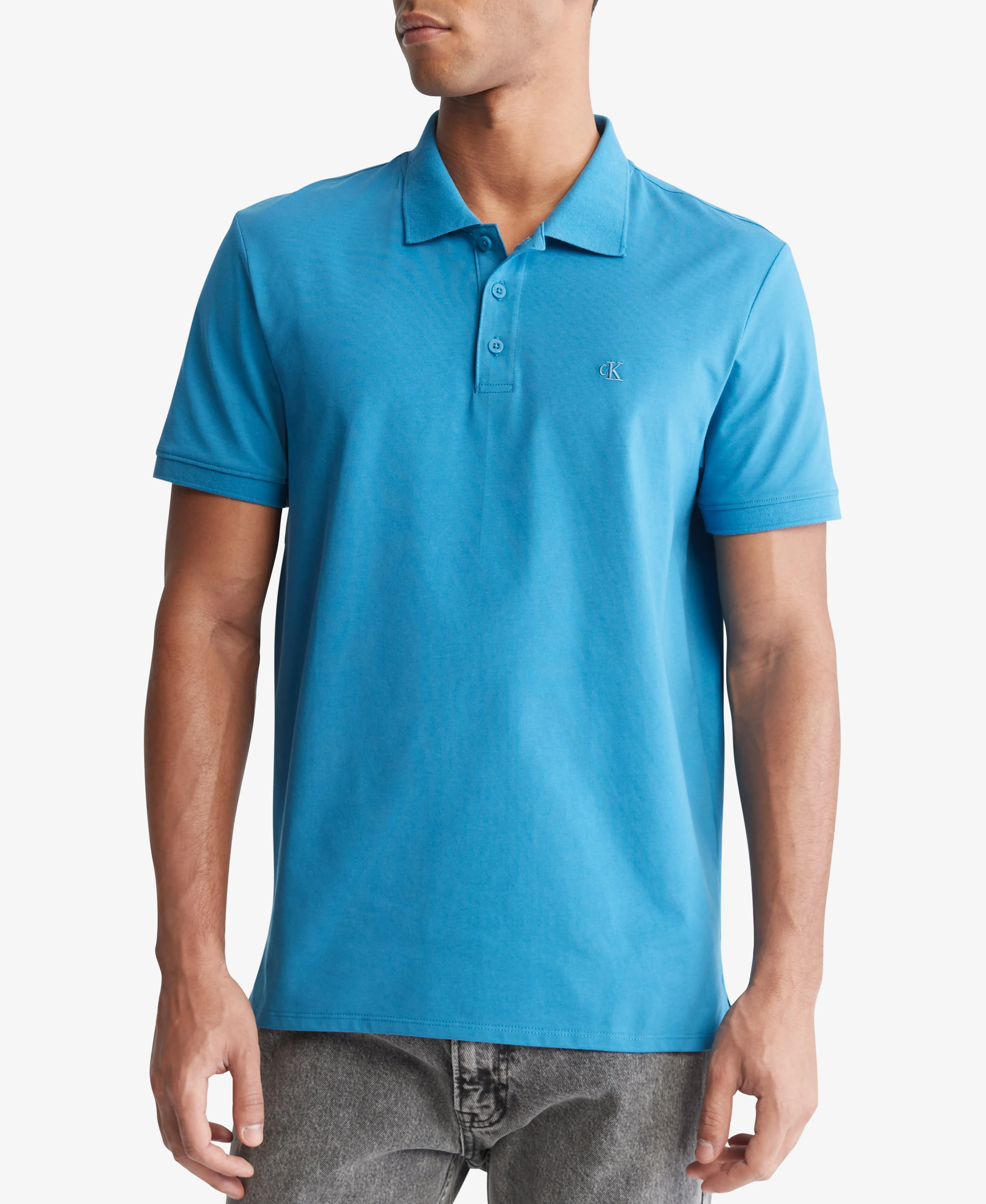Hot Deal SS SMOOTH COTTON Solid Polo  Today Only!