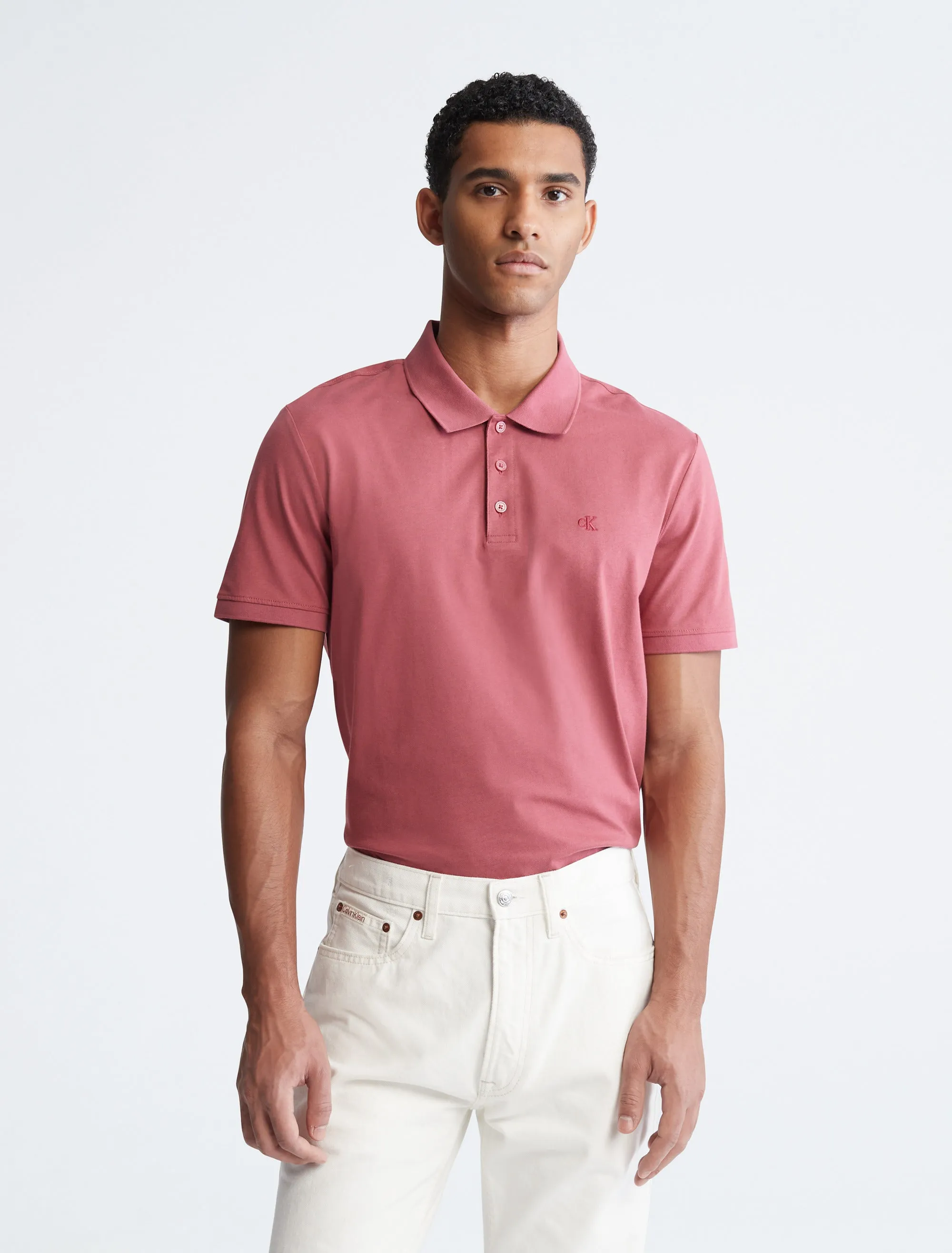 Hot Deal SS SMOOTH COTTON Solid Polo  Today Only!