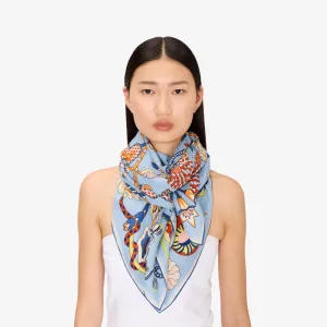 INOUI EDITIONS - BOTANIQUE SCARF IN BLUE