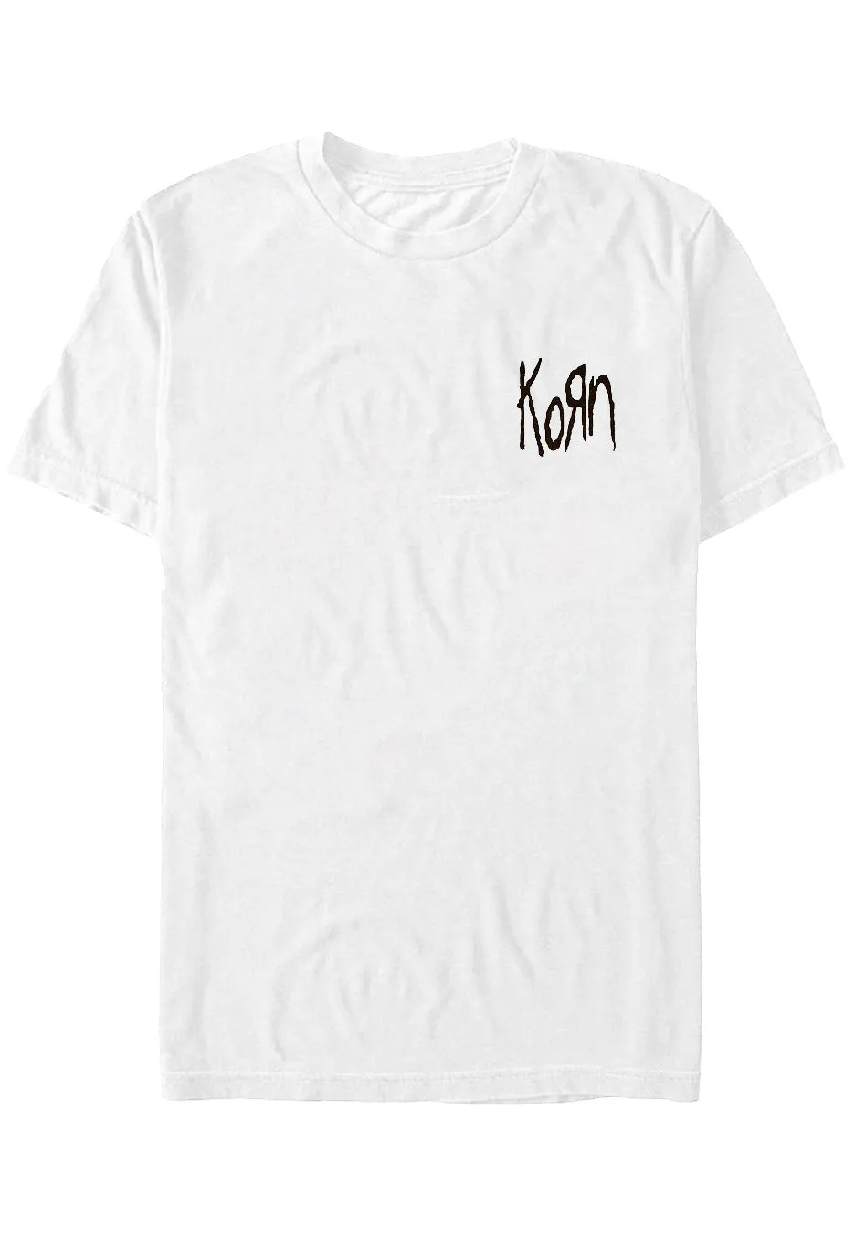 Korn - Scratched Type White - T-Shirt