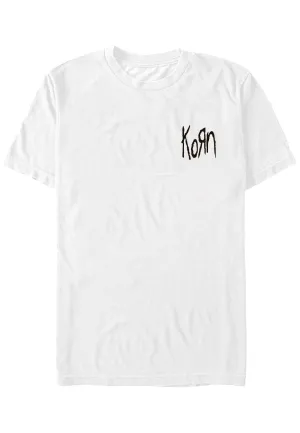 Korn - Scratched Type White - T-Shirt