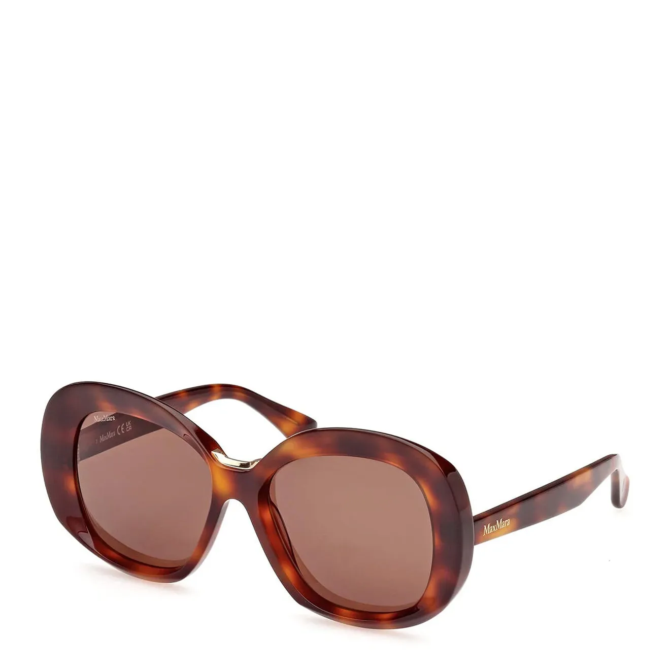 Luxury Feel MaxMara Edna MM0087 52E 55 Sunglasses Dark Havana  Dont Miss Out!
