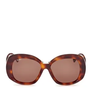 Luxury Feel MaxMara Edna MM0087 52E 55 Sunglasses Dark Havana  Dont Miss Out!