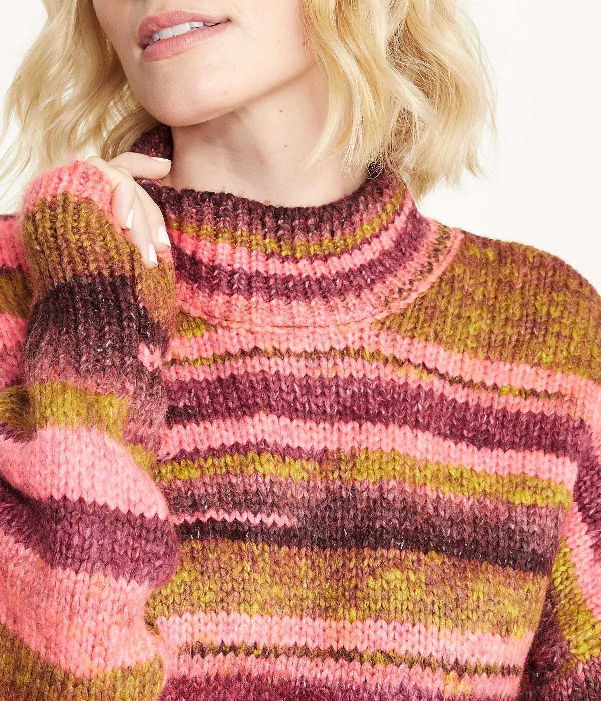 Luxury Feel Stripe Sweater  Going Fast!
