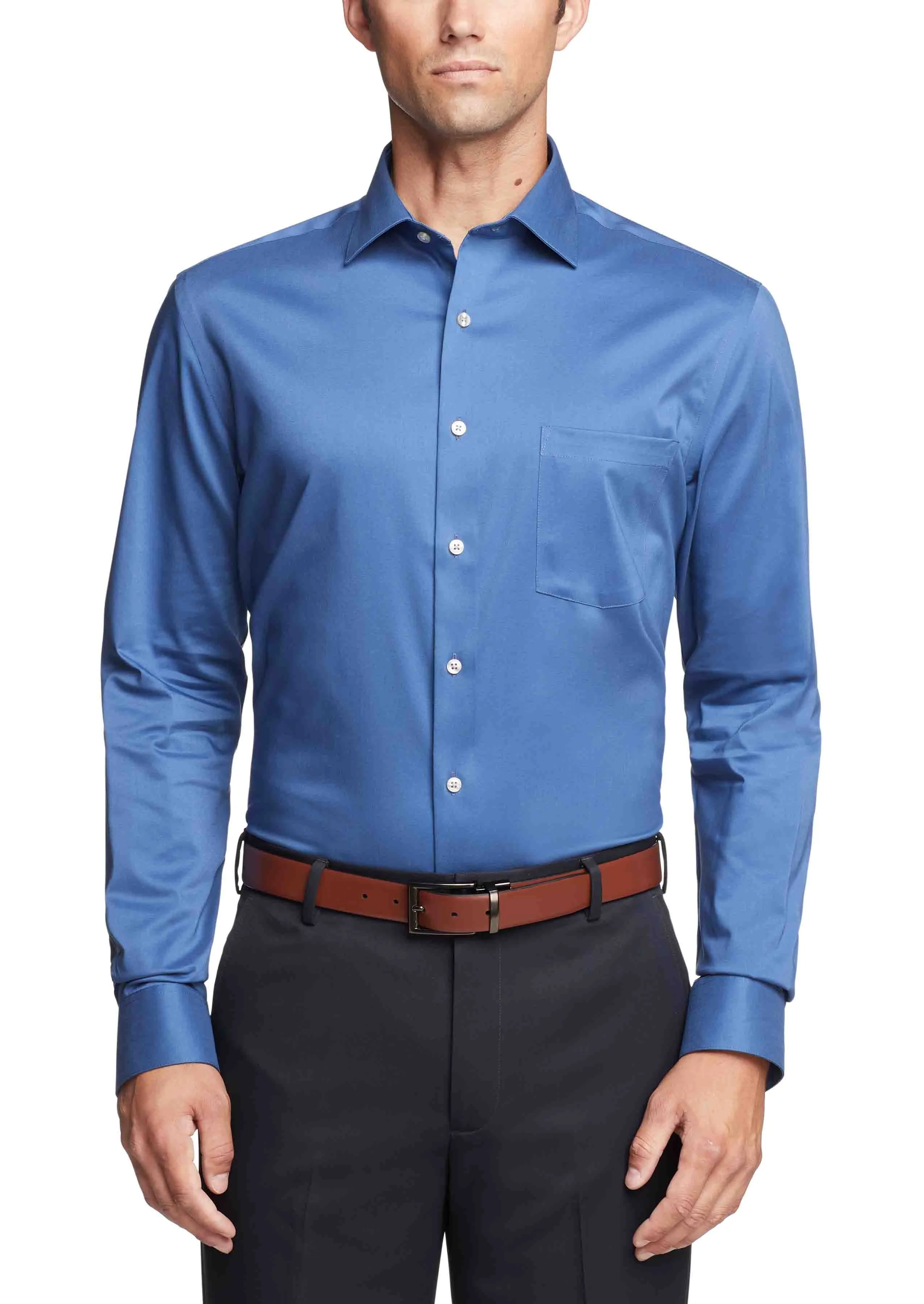 Luxury Feel Van Heusen Regular Fit Ultra Wrinkle Free Stretch FLEX Solid  Limited Stock!