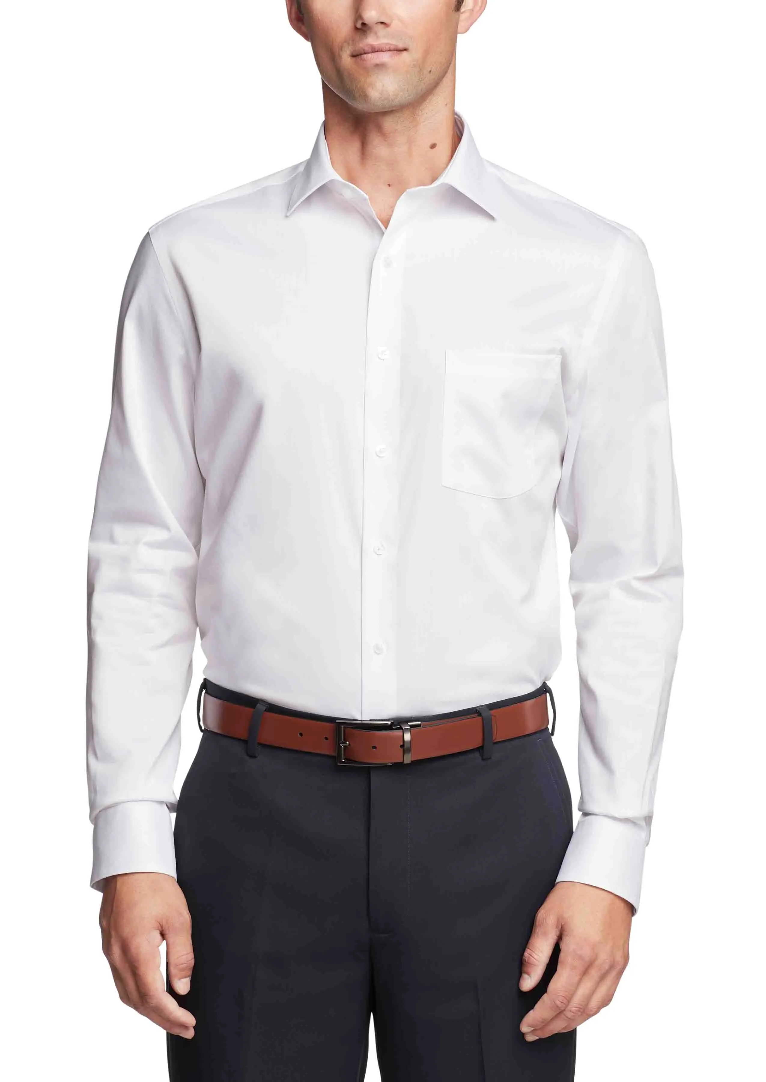 Luxury Feel Van Heusen Regular Fit Ultra Wrinkle Free Stretch FLEX Solid  Limited Stock!