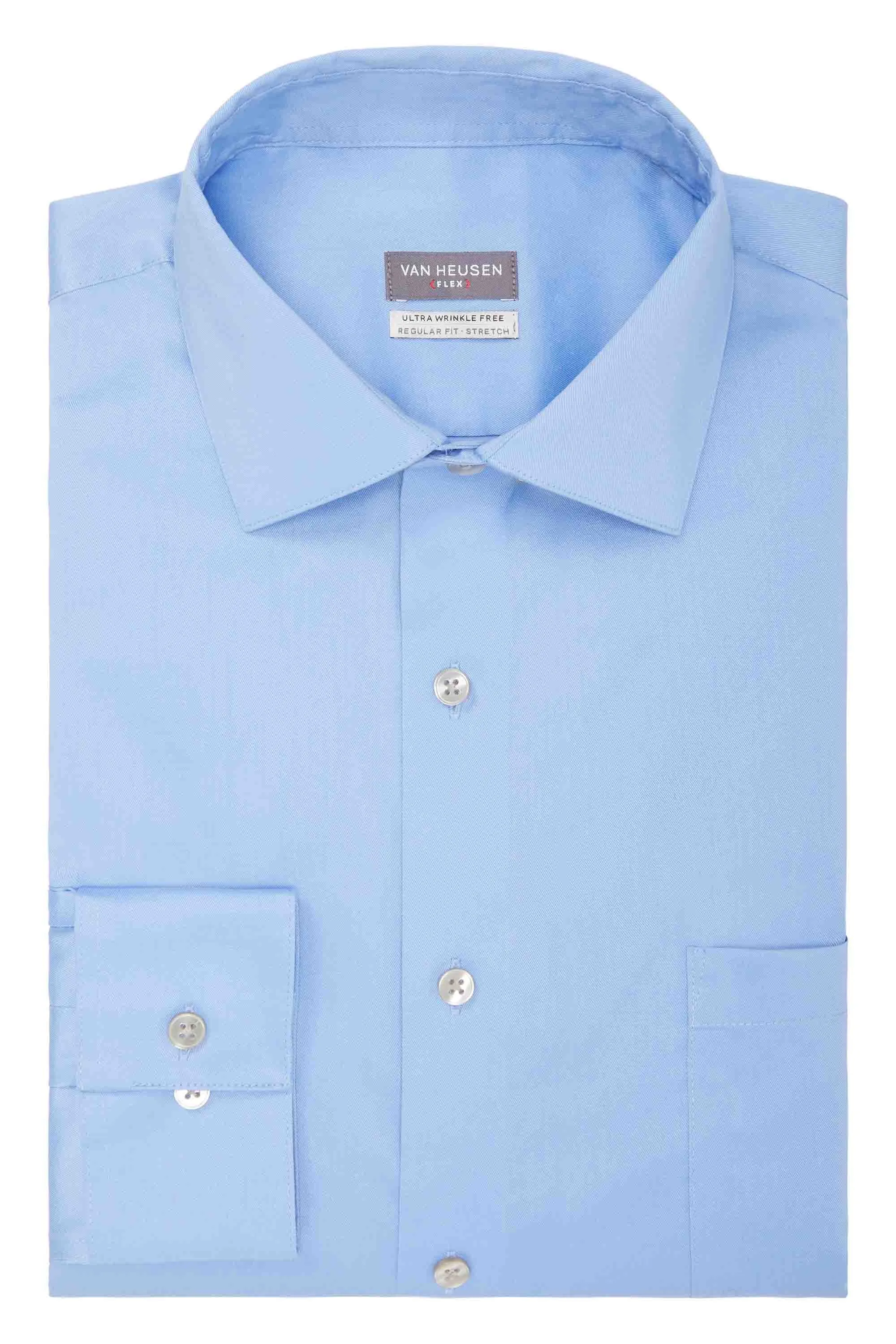 Luxury Feel Van Heusen Regular Fit Ultra Wrinkle Free Stretch FLEX Solid  Limited Stock!