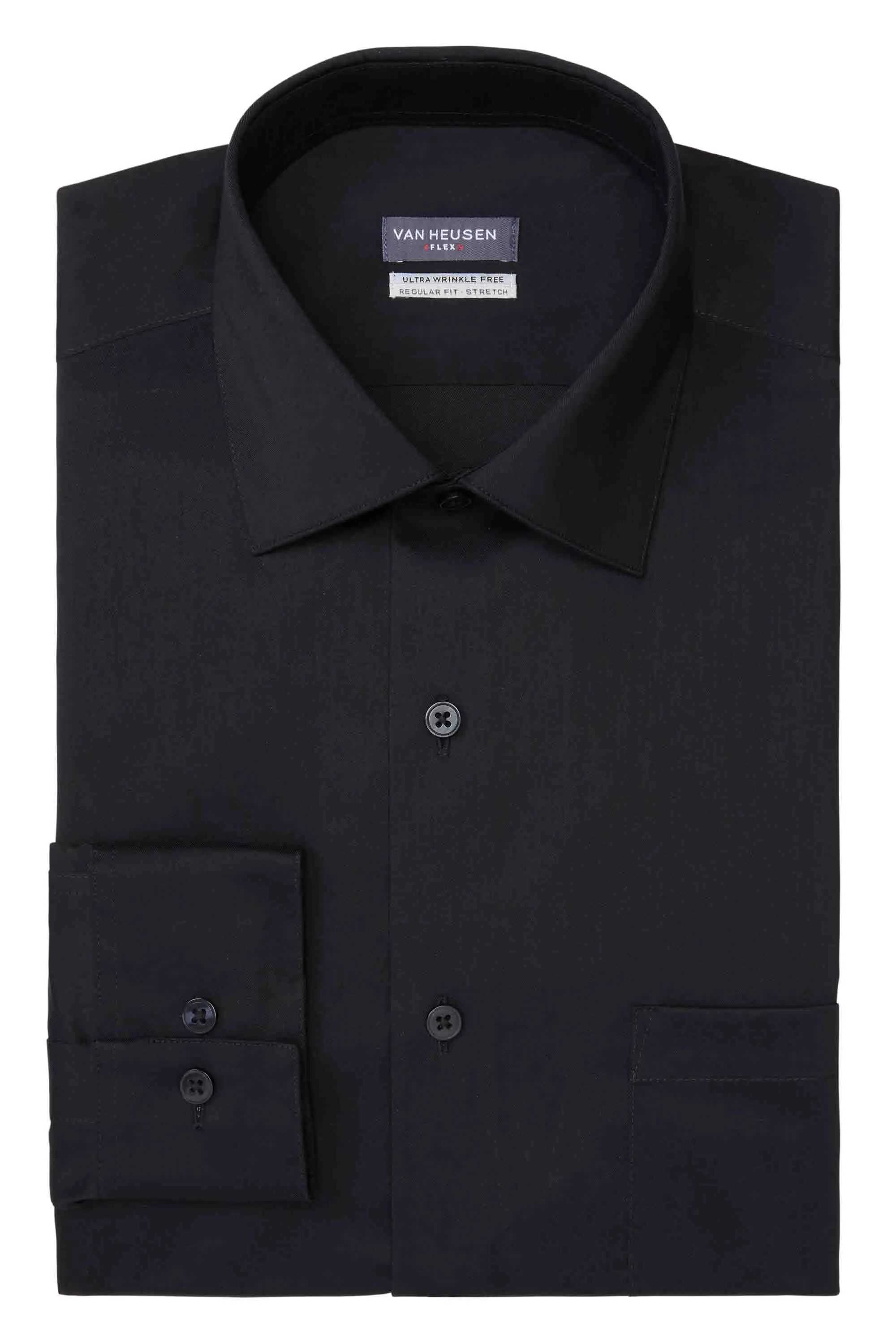 Luxury Feel Van Heusen Regular Fit Ultra Wrinkle Free Stretch FLEX Solid  Limited Stock!