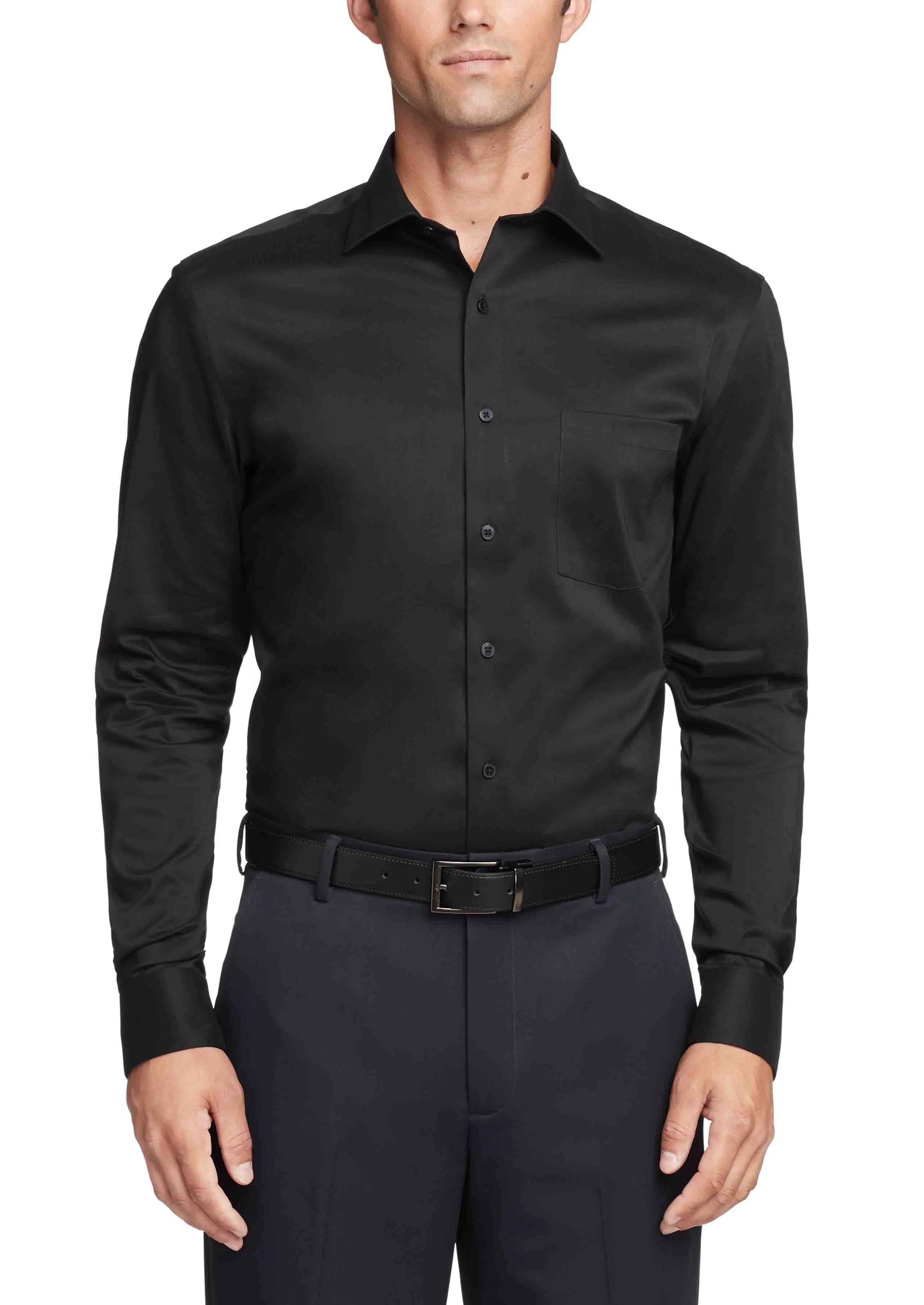 Luxury Feel Van Heusen Regular Fit Ultra Wrinkle Free Stretch FLEX Solid  Limited Stock!