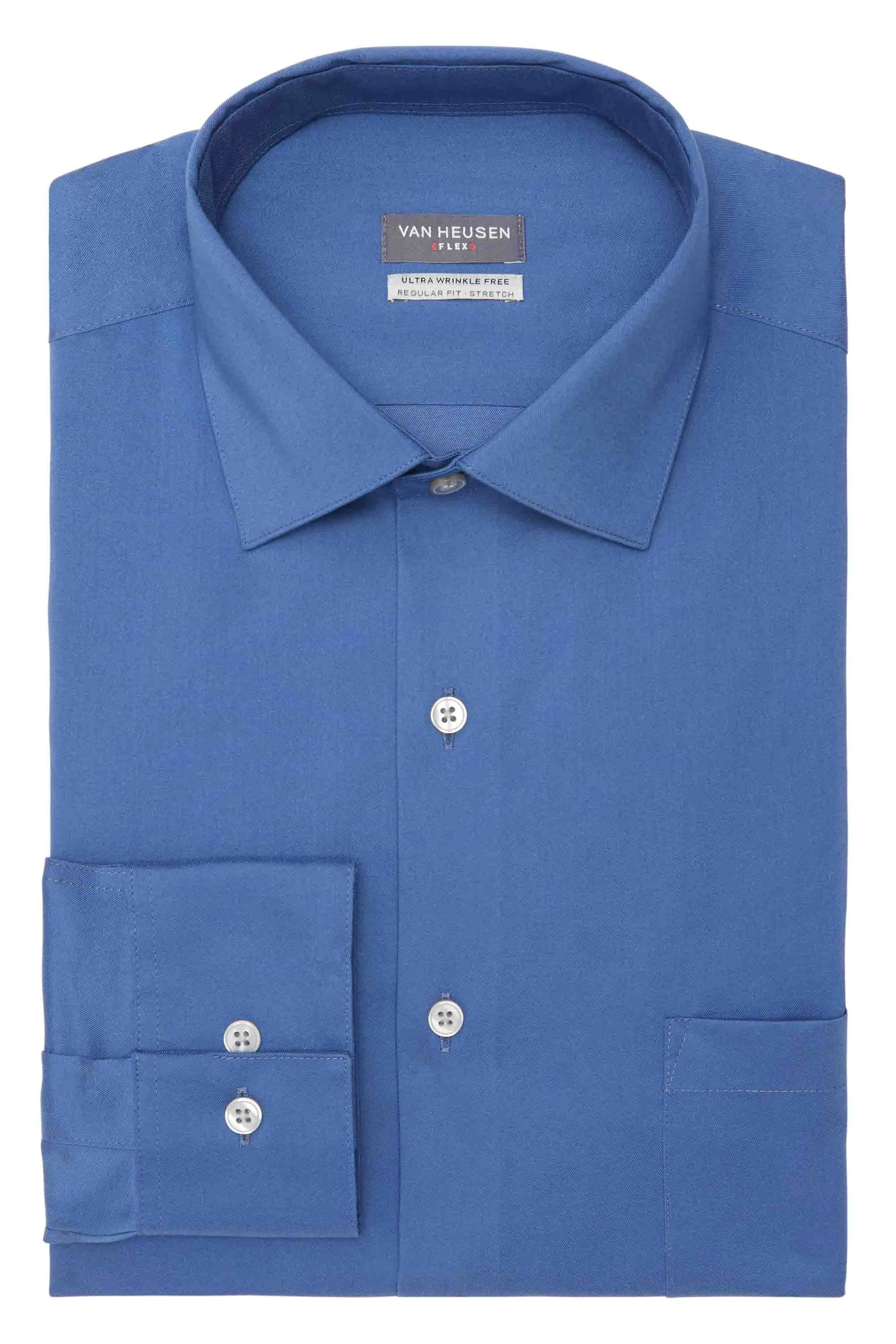 Luxury Feel Van Heusen Regular Fit Ultra Wrinkle Free Stretch FLEX Solid  Limited Stock!