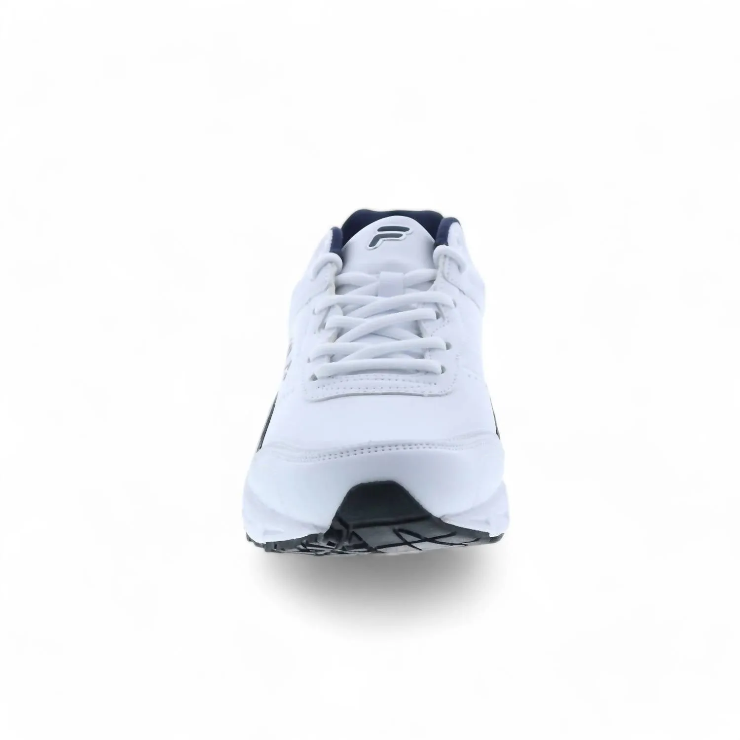 Men's Memory Sportland Running Shoe In White/fila Navy/metallic Silver
