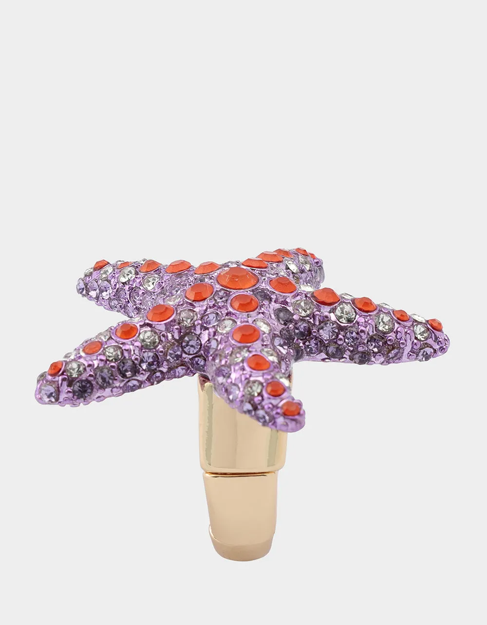 MERMAID JEWELS STARFISH STRETCH RING PURPLE Betsey Johnson