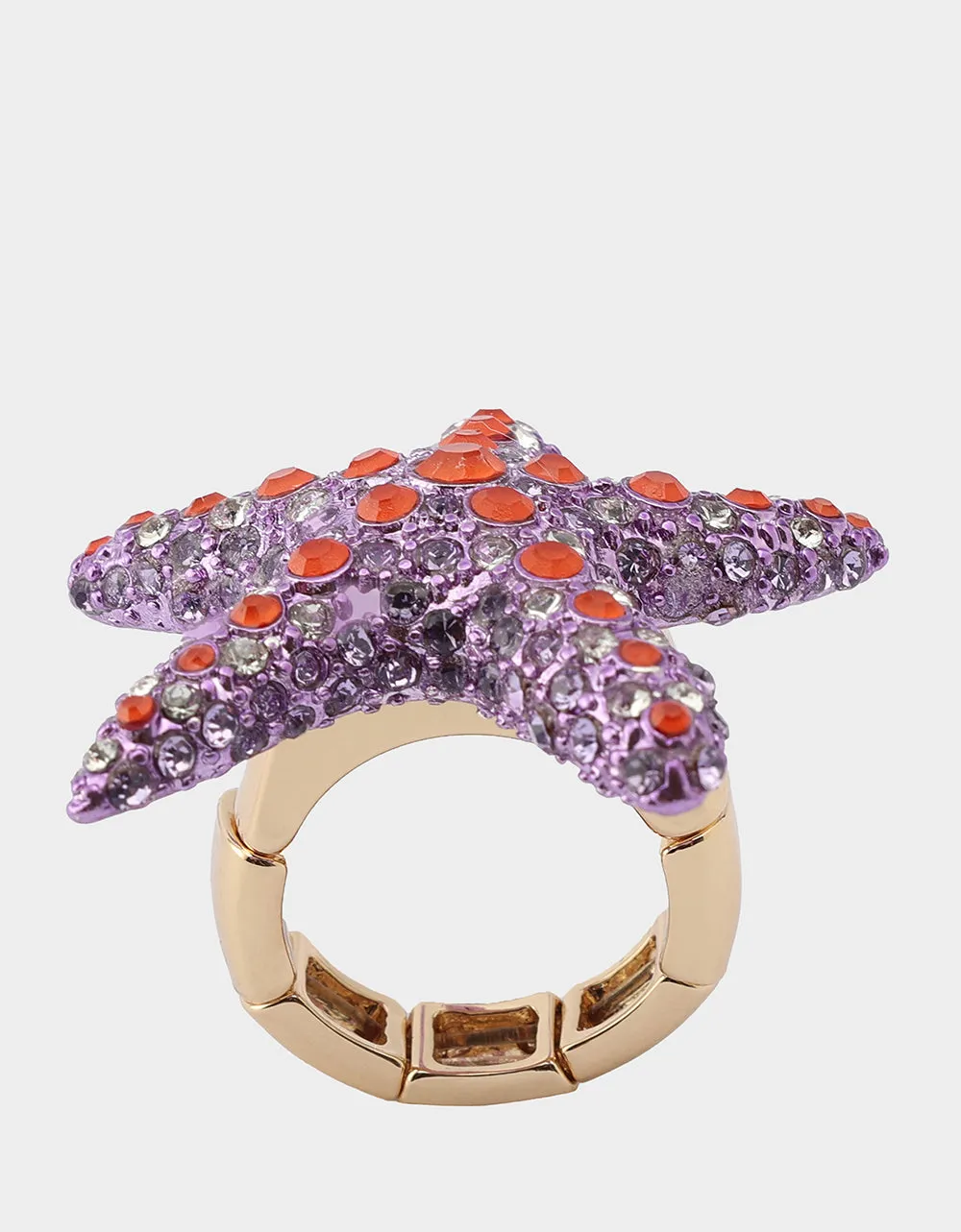 MERMAID JEWELS STARFISH STRETCH RING PURPLE Betsey Johnson