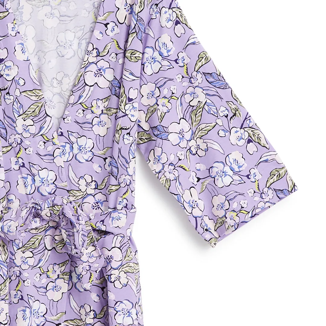 Outlet Cotton Blend Knit Robe