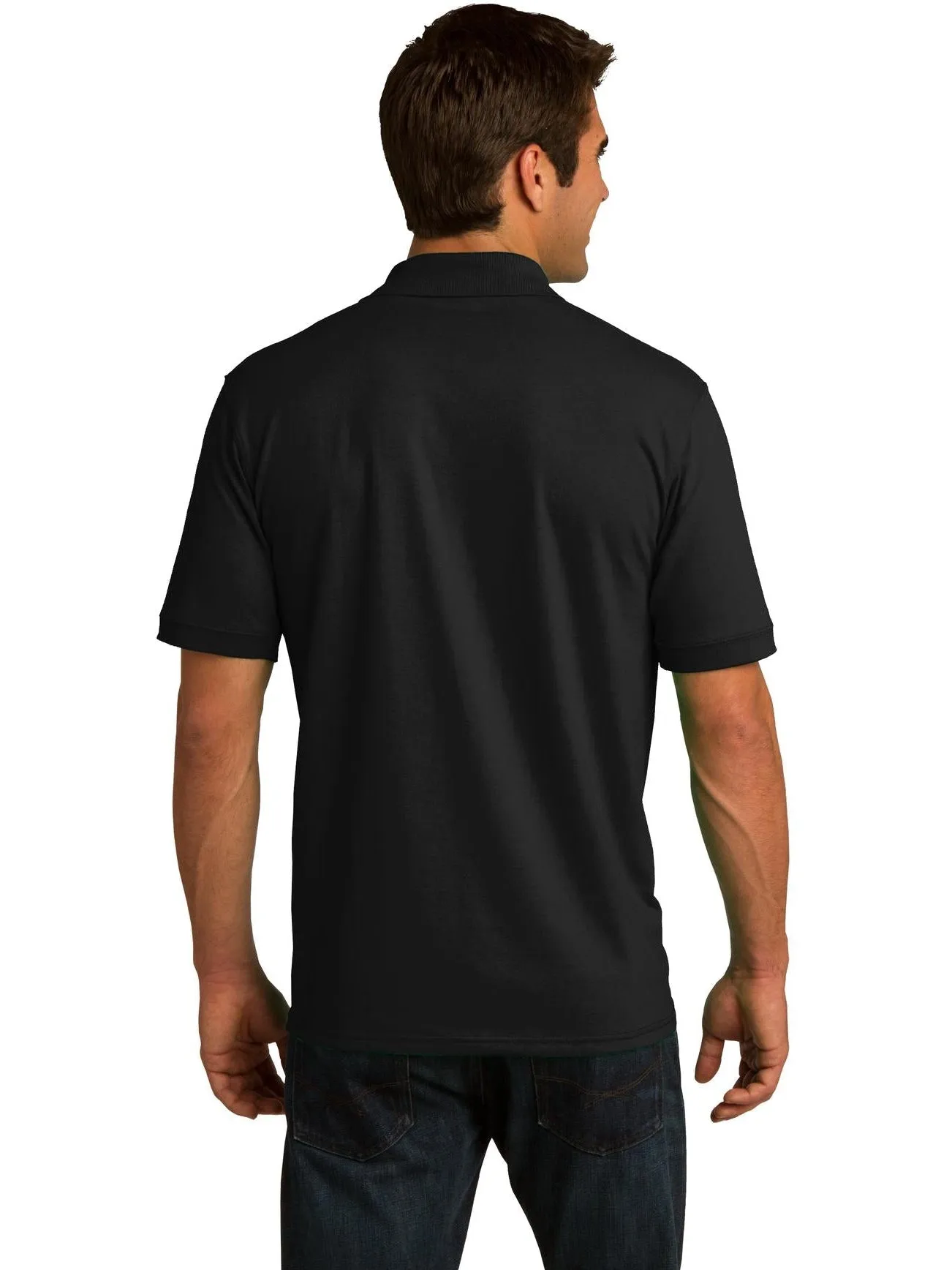 OUTLET-Port & Company Jersey Knit Polo Shirt