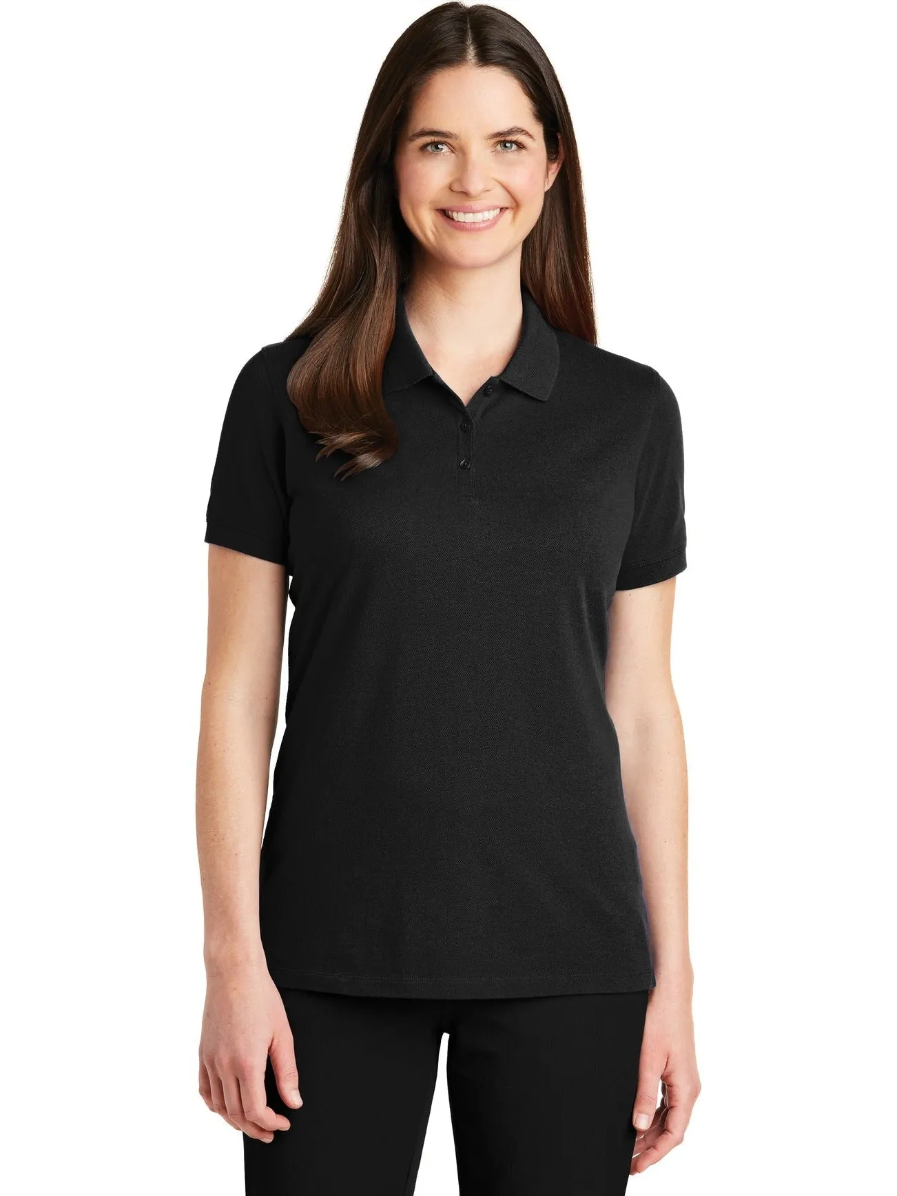 OUTLET-Port Authority Ladies EZCotton Pique Polo