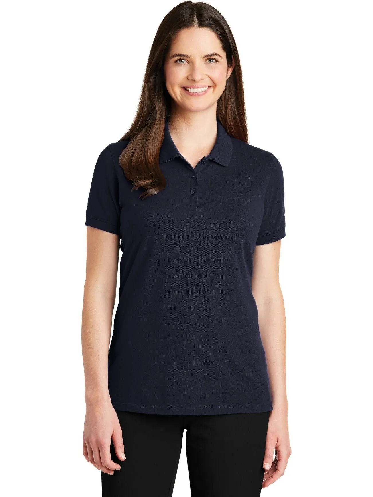 OUTLET-Port Authority Ladies EZCotton Pique Polo