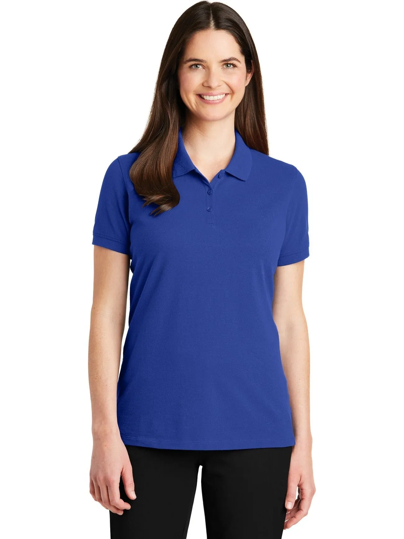 OUTLET-Port Authority Ladies EZCotton Pique Polo