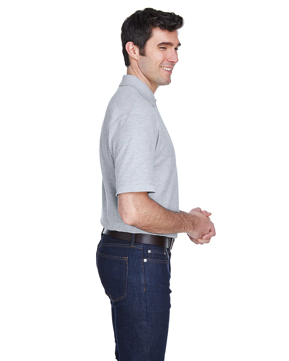 OUTLET-UltraClub Whisper Pique Polo Shirt