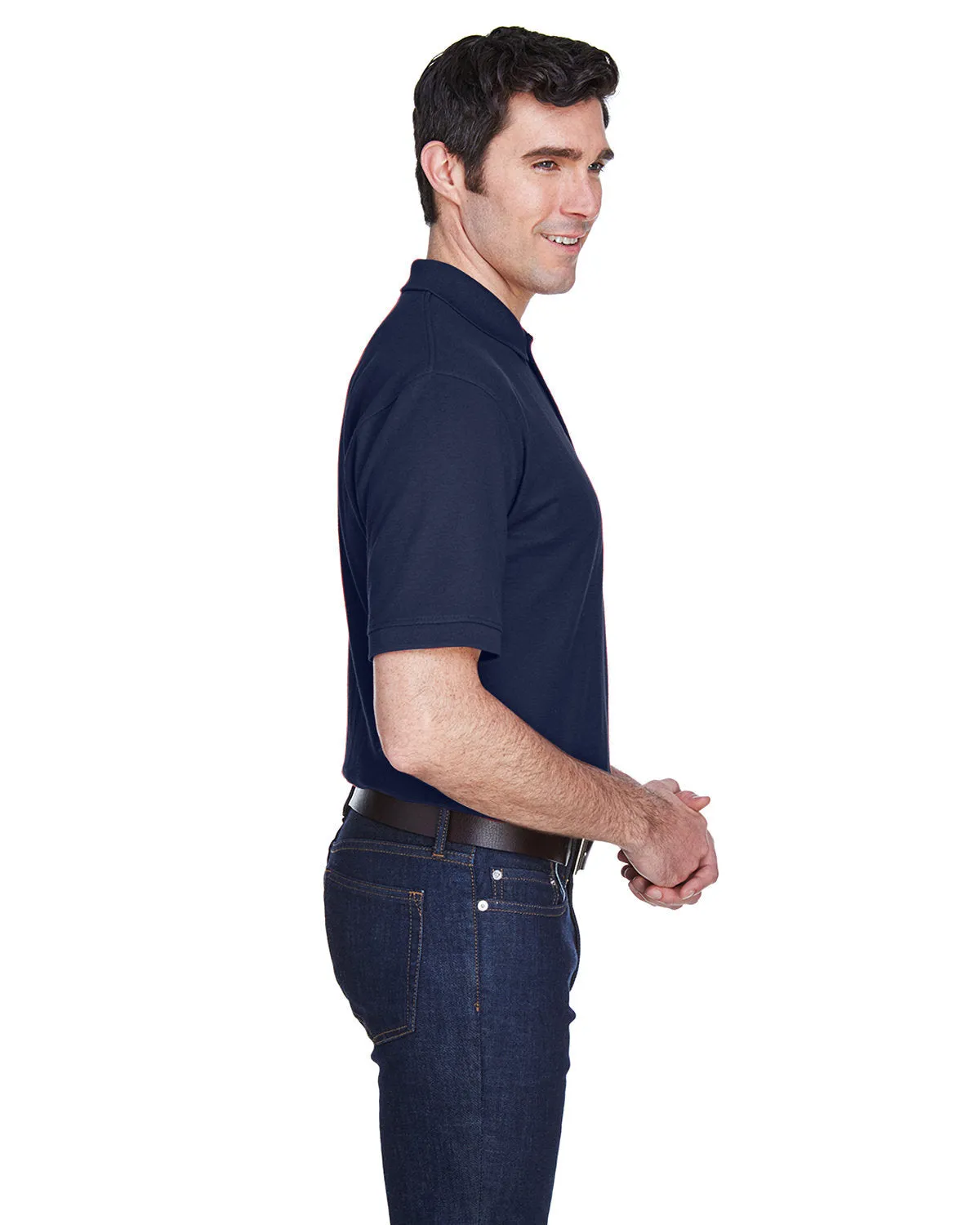 OUTLET-UltraClub Whisper Pique Polo Shirt