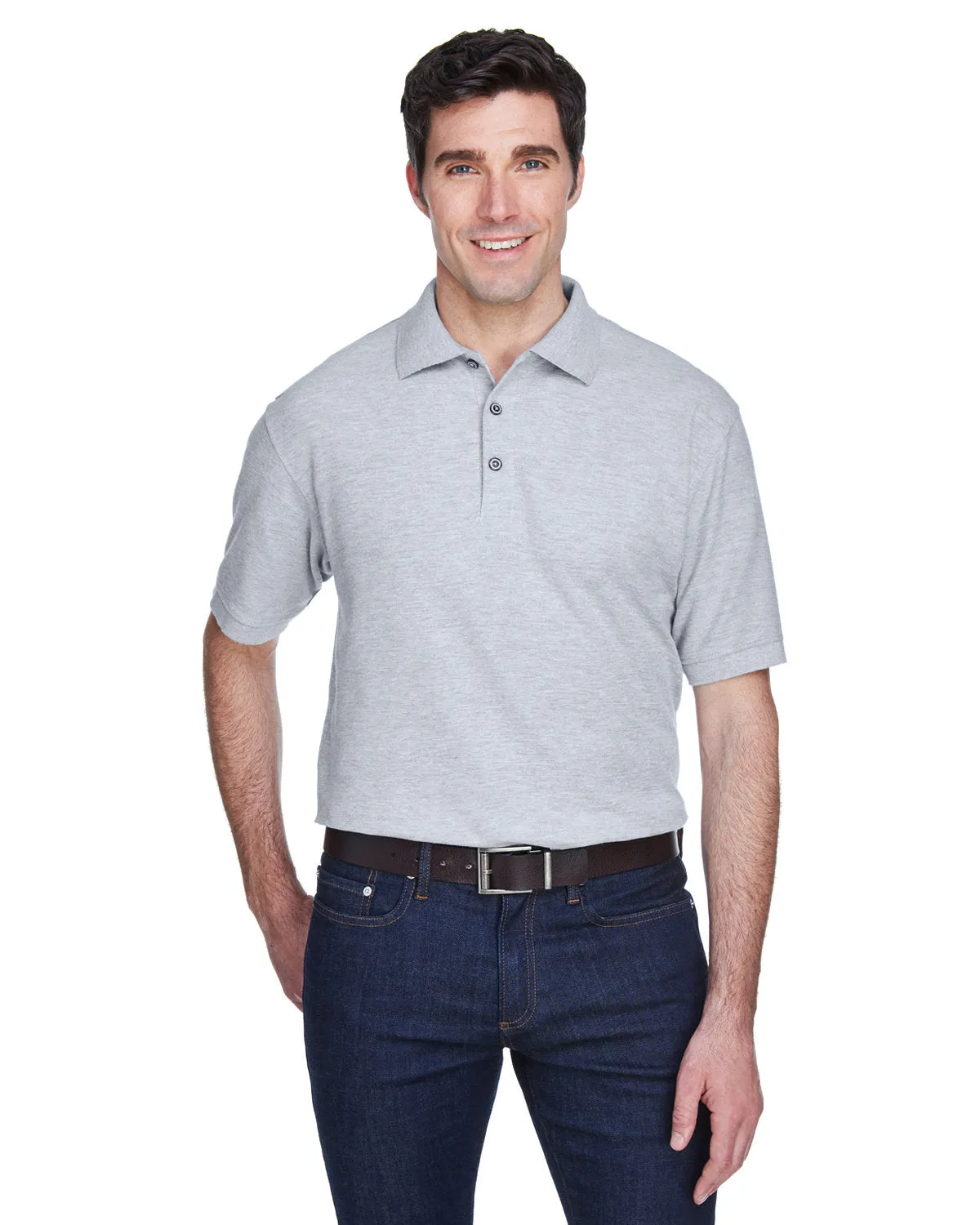 OUTLET-UltraClub Whisper Pique Polo Shirt