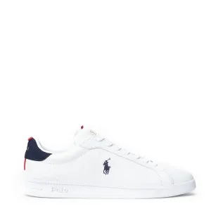 Polo Ralph Lauren Heritage Court II Leather Trainer White / Navy / Red