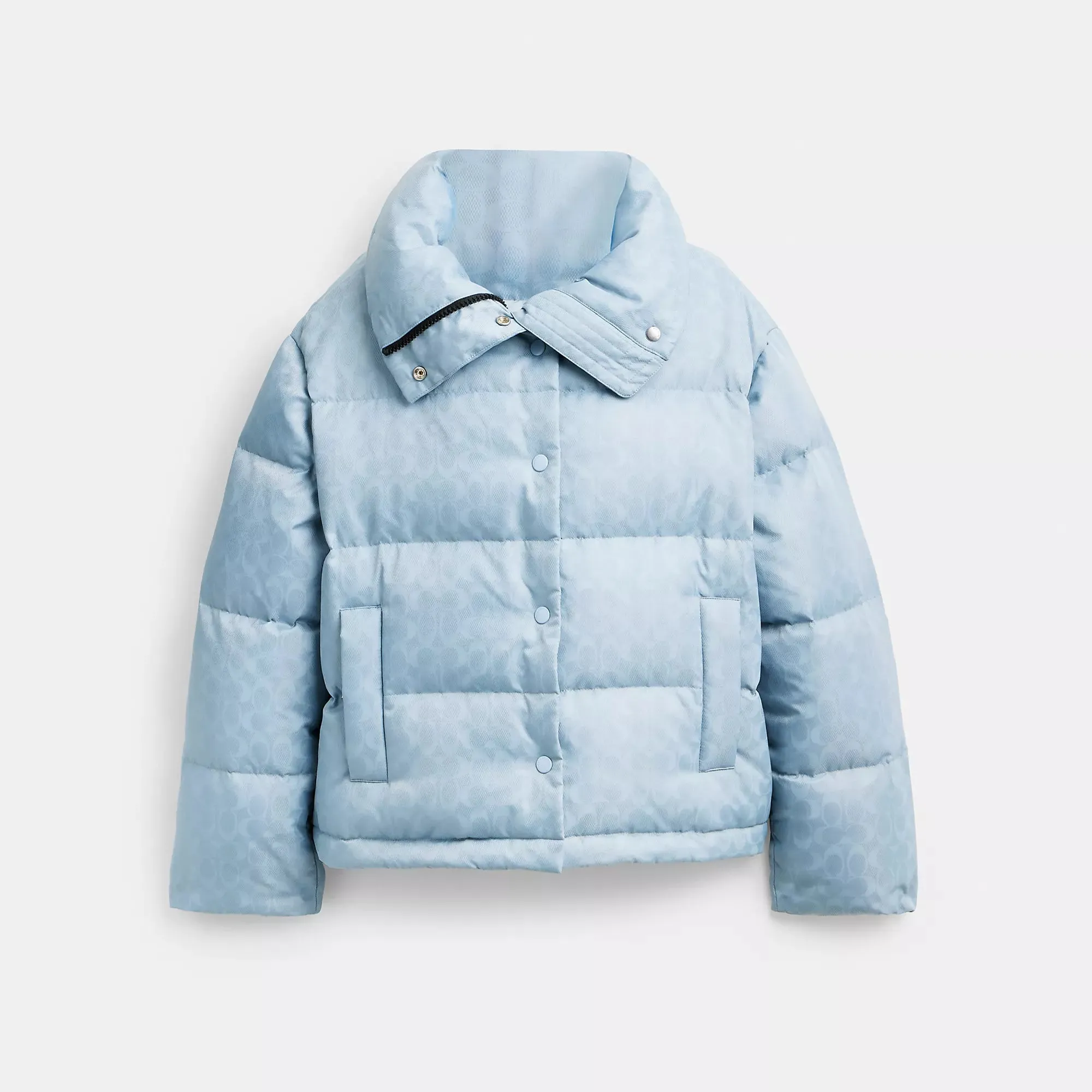 Reformation Coach Outlet Signature Jacquard Short Puffer In Recycled Polyamide