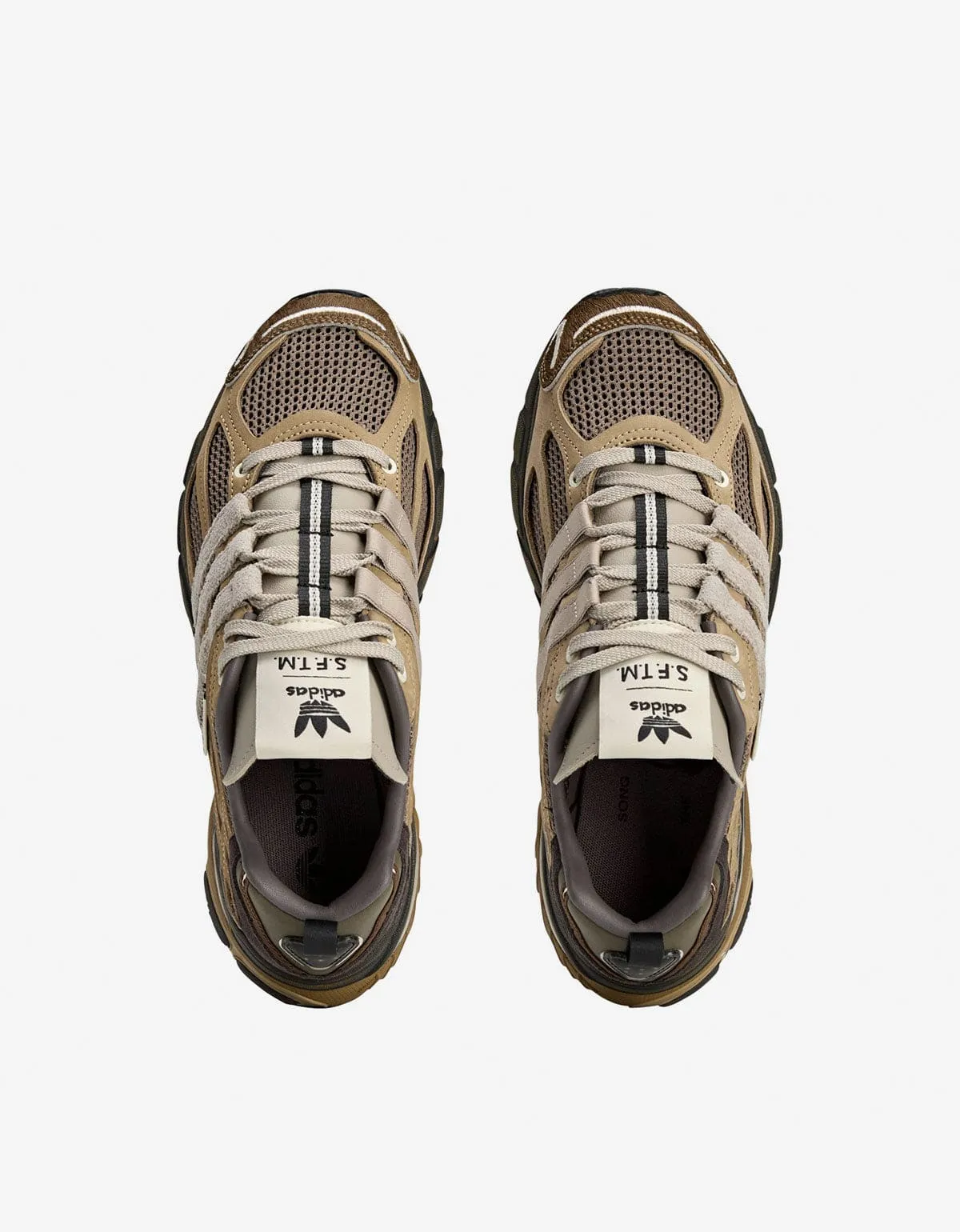 SFTM x Adidas 005 Brown Adistar Cushion Trainers