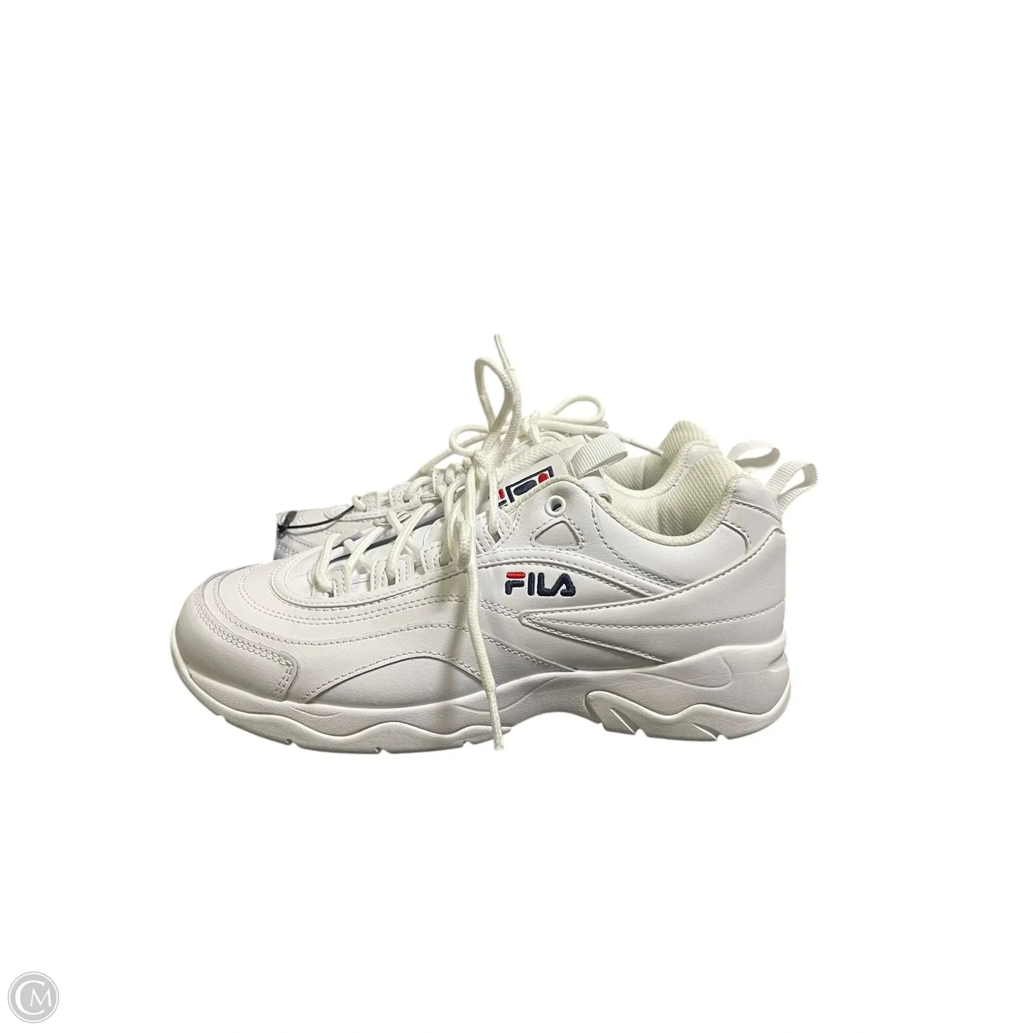 Shoes Athletic By Fila In White, Size: 8.5